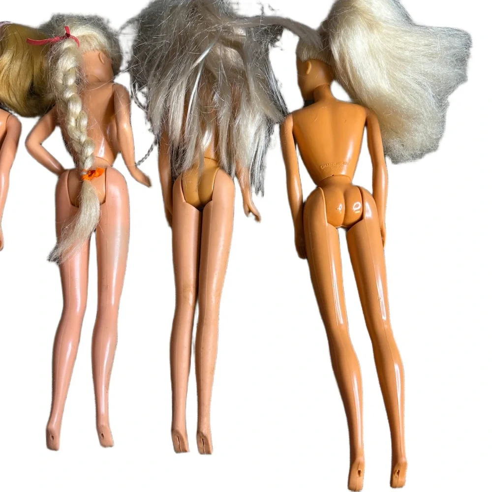 Vintage Mattel Barbie Doll Lot of 4 Blonde Nude Figures for‎ Custom OOAK Repair